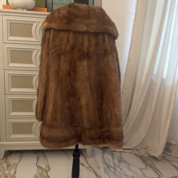 Vintage Mink Ruffled Collar, Sz L - Picture 8 of 14